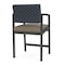 Lesro Lenox Steel Hip Chair Metal Frame, Charcoal, RS Night Sky Back, MD Farro Seat LS1161 - alternate 2